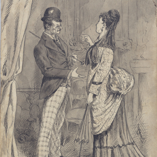 image for: Marià Foix - Una parella conversant - Primer quart del segle XX