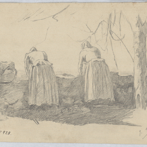 image for: Juan Cambra - Dones rentant - 1893