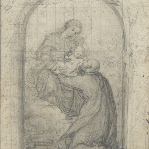 image for: Francesc Torras - Aparició de la Mare de Déu a Sant Gaietà - Cap a 1859