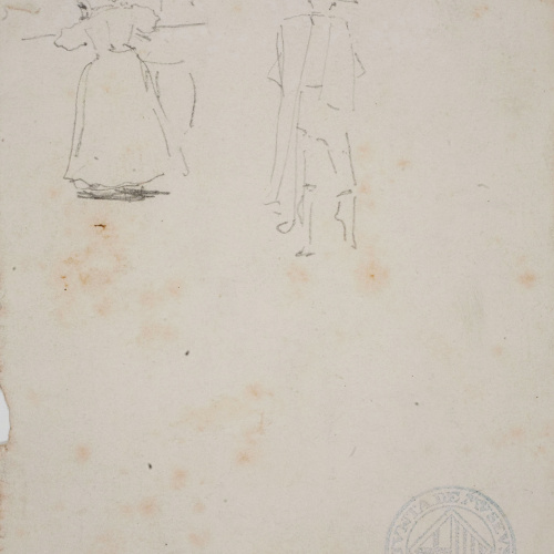 image for: Antoni Caba - Apunts de figures (anvers) / Croquis de figures (revers) - Cap a 1860-1870 [1]