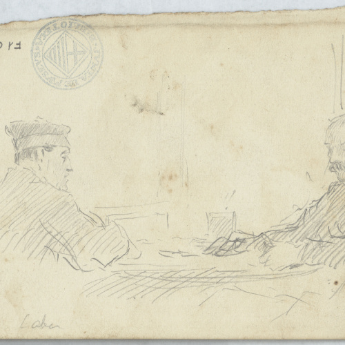 image for: Antoni Caba - Al cafè (anvers) / Al cafè (revers) - Cap a 1860-1870 [1]