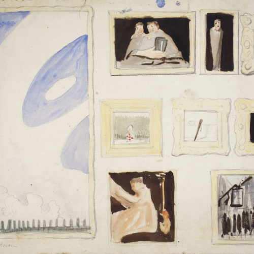 image for: Modest Urgell - Caricatures de quadres - Cap a 1872-1878
