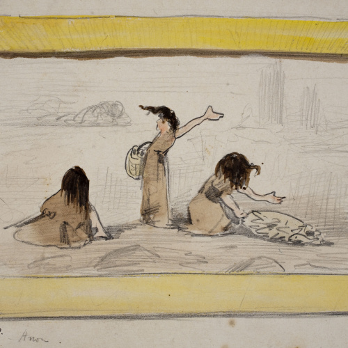 image for: Modest Urgell - Caricatura d&#039;un quadre - Cap a 1872-1878