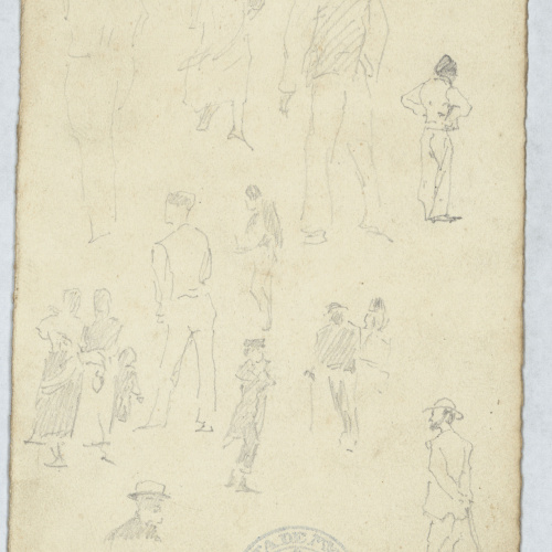 image for: Antoni Caba - Apunts de figures (anvers) / Apunts de figures (revers) - Cap a 1860-1870 [1]