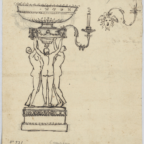 image for: Damià Campeny - Vas sostingut per les Tres Gràcies - Roma, cap a 1805
