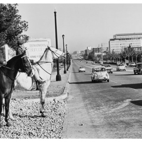 image for: Joana Biarnés - Benvinguts a Barcelona des de la Diagonal. Genets en direcció al club de Polo - 1960 (tiratge 2017)