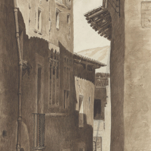 image for: Antoni Rigalt - Un carrer de Cardona - Cardona, 1910
