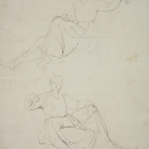 image for: Claudi Lorenzale - Estudis de figura femenina - Cap a 1840-1860