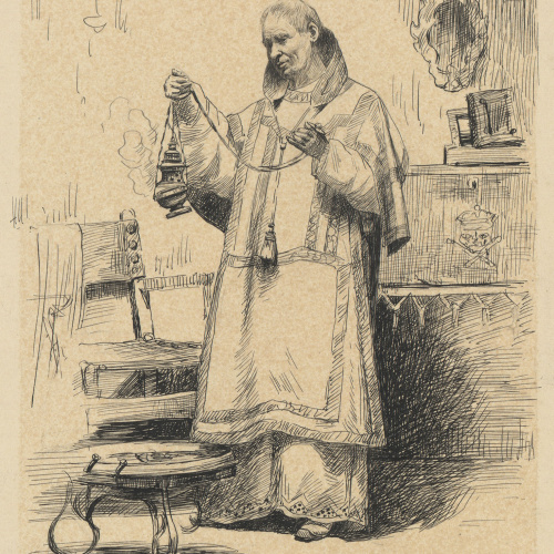 image for: Isidre Riera - Sacerdot a la sagristia - 1895