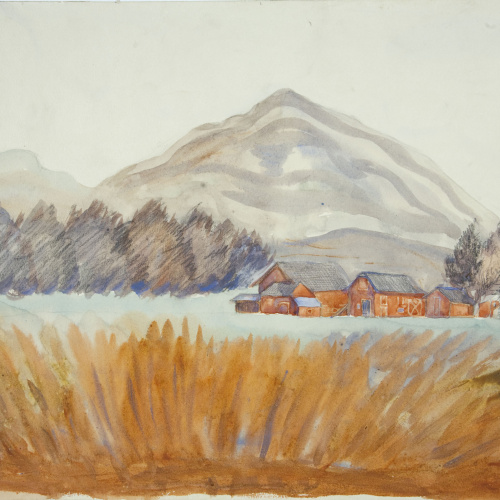 image for: Ismael Smith - Paisatge amb cases - Cap a 1941-1950