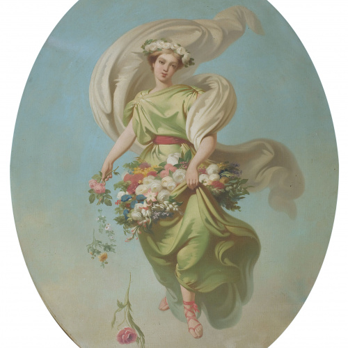 image for: Claudi Lorenzale - Al·legoria de la Primavera - Cap a 1847