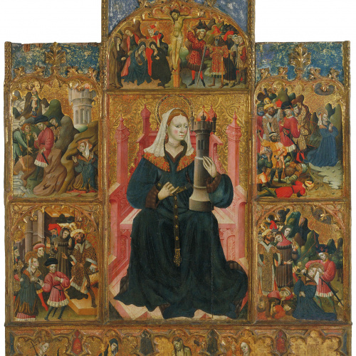 image for: Mestre de Santa Basilissa - Retaule de santa Bàrbara - Segon quart del segle XV