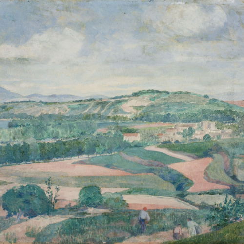 Xavier Nogués - Paisatge de Banyoles - 1921 image for: Xavier Nogués - Paisatge de Banyoles - 1921