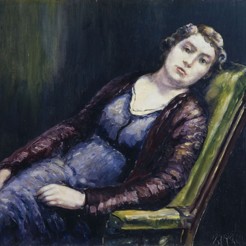 image for: Marià Pidelaserra - La senyora del balancí - 1934