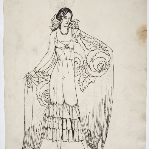 image for: Ismael Smith - Dama amb mantó de Manila - Cap a 1922