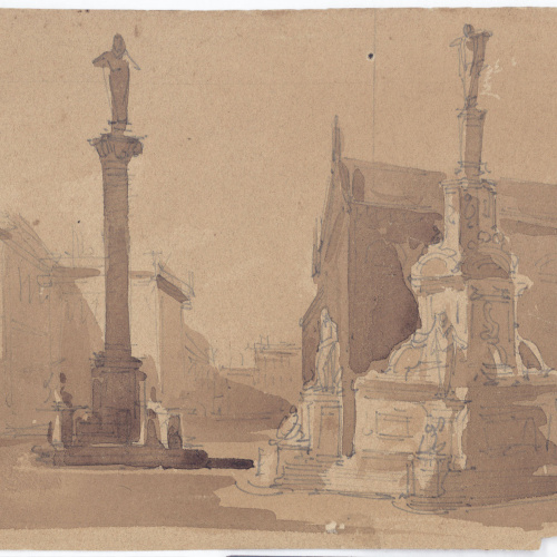 image for: Achille Battistuzzi - Plaça (escenografia) - Cap a 1850-1860