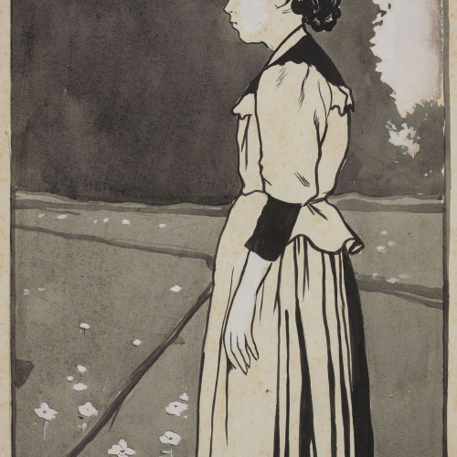 image for: Joan Cardona - Camperola (anvers) / Dos homes (revers) - Cap a 1902