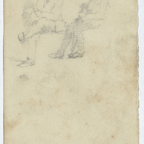 Antoni Caba - Apunt de figures masculines - Cap a 1860-1870 image for: Antoni Caba - Apunt de figures masculines - Cap a 1860-1870