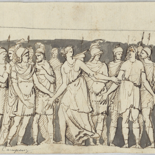 image for: Damià Campeny - Briseida és separada d&#039;Aquil·les pels guerrers d&#039;Agamèmnon - Cap a 1800 -1810