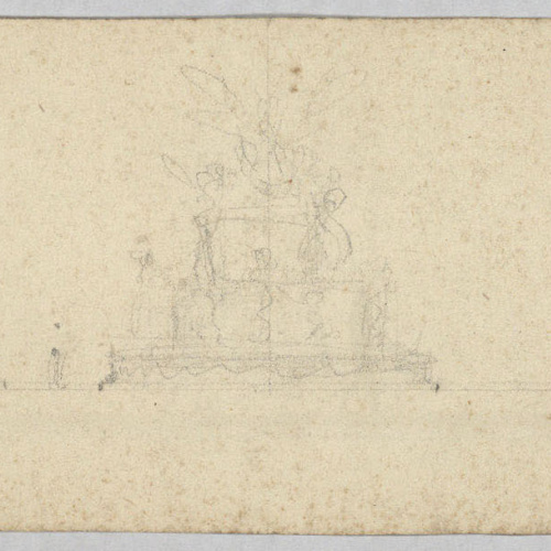 image for: Damià Campeny - Projecte de triomf de taula (anvers) / Esbós de triomf de taula (revers) - Cap a 1804-1806 [1]