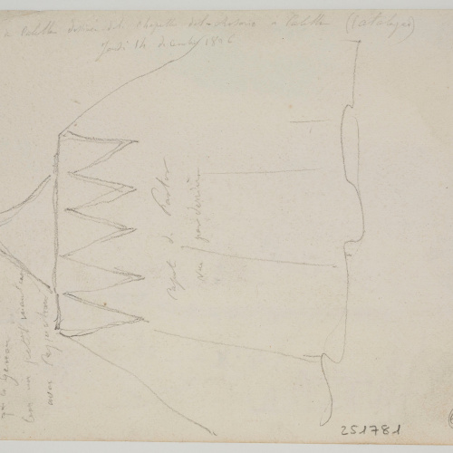 image for: Adolphe Hedwige Alphonse Delamare - Torre de Calella (anvers) / Capot de pastor (revers) - Dijous, 14 de desembre de 1826 [1]