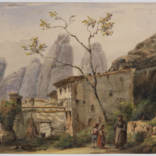 image for: Adolphe Hedwige Alphonse Delamare - Ermita de Sant Benet a Montserrat - Setembre de 1826