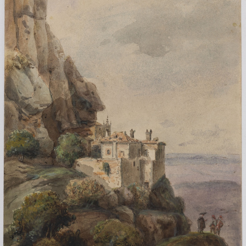 image for: Adolphe Hedwige Alphonse Delamare - Capella de la Santa Cova de Montserrat - Setembre de 1826