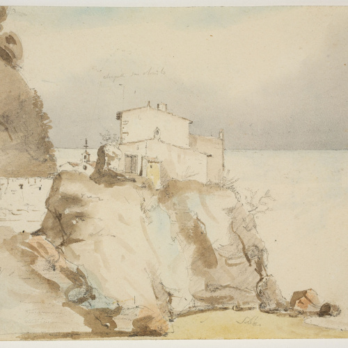 image for: Adolphe Hedwige Alphonse Delamare - Arenys de Mar (anvers) / Apunt del far d&#039;Arenys de Mar (revers) - 29 de novembre de 1827