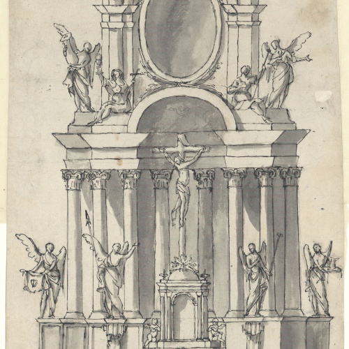 image for: Nicolau Traver - Projecte de retaule de l&#039;església de Sant Felip Neri de Barcelona - 1807