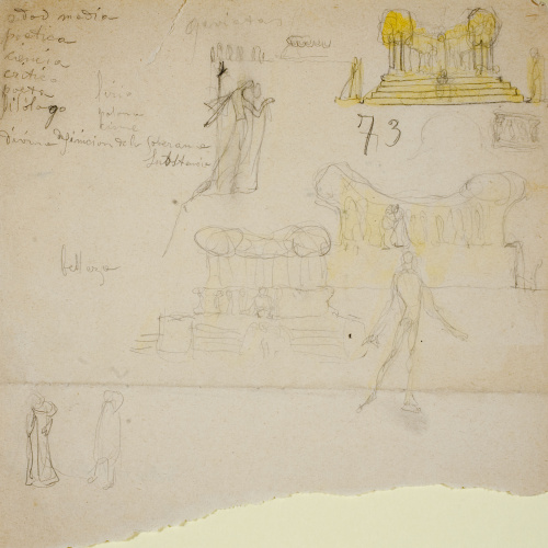 image for: Ismael Smith - Croquis de monuments i altres apunts - Cap a 1908-1924