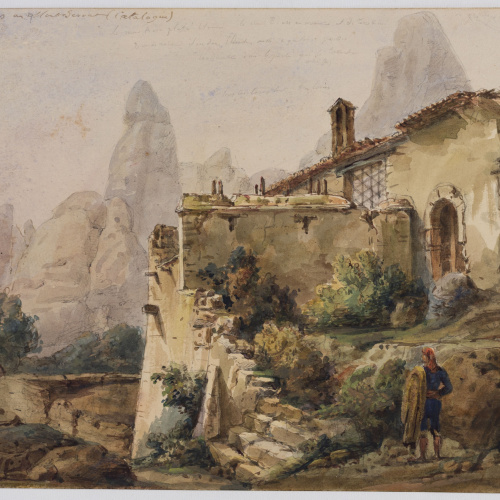 image for: Adolphe Hedwige Alphonse Delamare - Ermita de Sant Dimes a Montserrat - Setembre de 1826