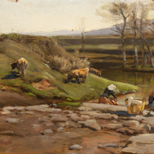 image for: Joaquim Vayreda - Vores de riu - Cap a 1887-1890