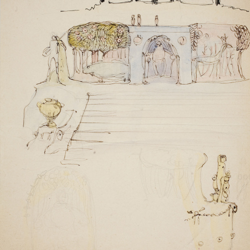 image for: Ismael Smith - Projecte del monument a Manuel Milà i Fontanals - Cap a 1908