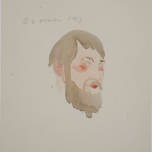 image for: Ismael Smith - Retrat de Juan Diego Ruiz (anvers) / Retrat de Juan Diego Ruiz (revers) - 1913 [1]