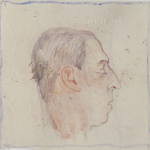 image for: Ismael Smith - Retrat de Marià Andreu [?] (anvers) / Fragment de cama (revers) - Cap a 1911