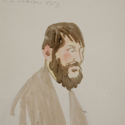 image for: Ismael Smith - Retrat de Juan Diego Ruiz (anvers) / Retrat de Juan Diego Ruiz (revers) - 1913 [1]