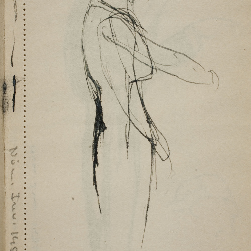 image for: Ismael Smith - Figura masculina de perfil - Cap a 1911-1913