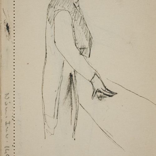 image for: Ismael Smith - Figura masculina de perfil - Cap a 1911-1913