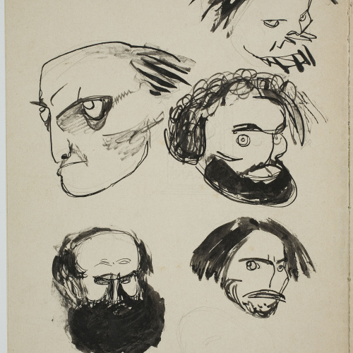 image for: Ismael Smith - Cinc caricatures al «Reglament interior de l&#039;Institut d&#039;Estudis Catalans» - 1907