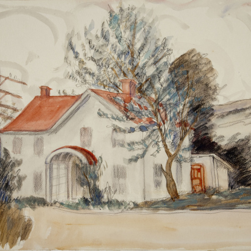 image for: Ismael Smith - Paisatge amb casa - Cap a 1941-1950