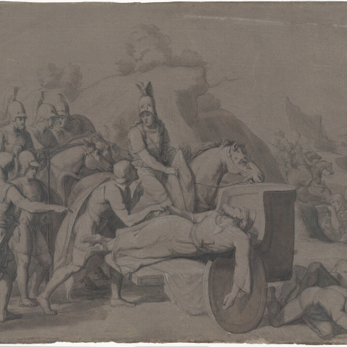 image for: Claudi Lorenzale - Alexandre troba el cadàver de Darios - Cap a 1850-1855