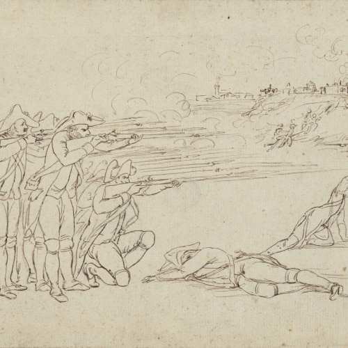 image for: Josep Bernat Flaugier - Grup de soldats al front - Cap a 1809-1812