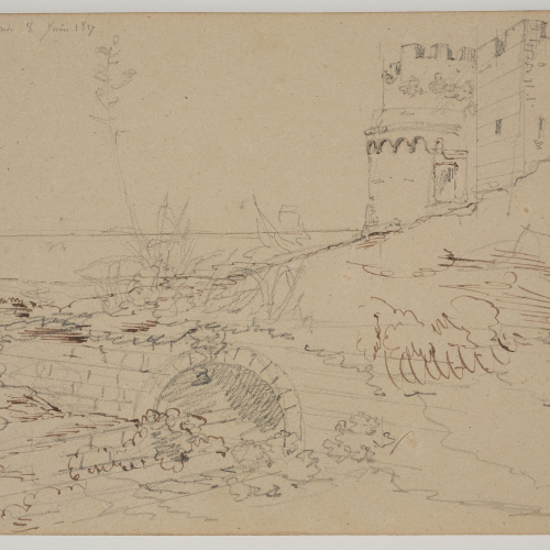 image for: Adolphe Hedwige Alphonse Delamare - Castell de Montcada - Divendres 8 de juny de 1827