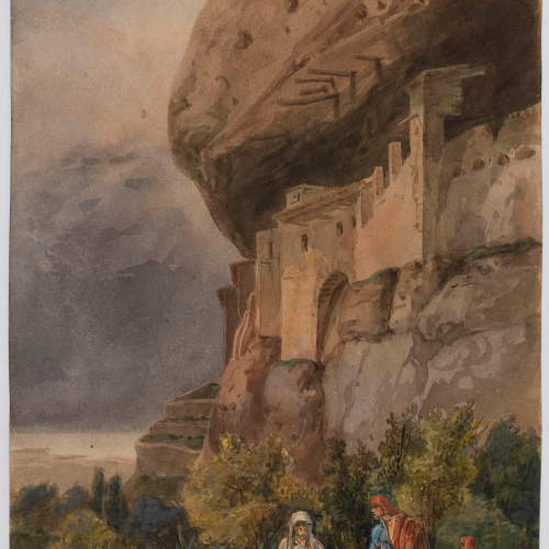 image for: Adolphe Hedwige Alphonse Delamare - Ermita de Sant Onofre a Montserrat - Cap a setembre de 1826