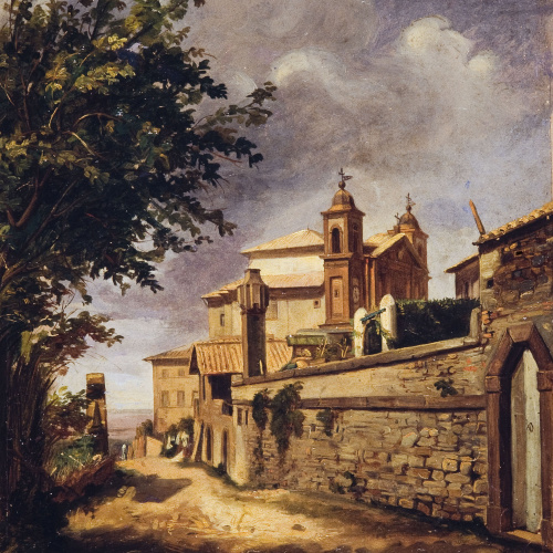 image for: Pelegrí Clavé - Vista d&#039;un poble mexicà - Cap a 1846-1868
