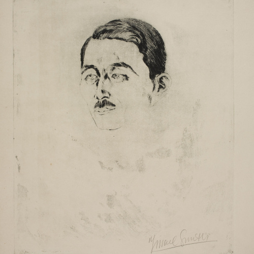image for: Ismael Smith - Retrat de jove amb bigoti - Segle XX