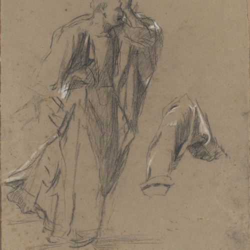 image for: Antoni Caba - Estudi de figura per a la pintura «Penediment de Judes» - Cap a 1874