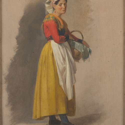 image for: Pelegrí Clavé - Figura de dona italiana - Cap a 1834-1845