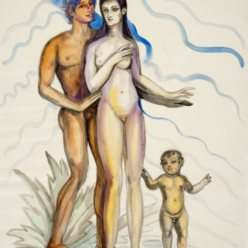 image for: Ismael Smith - Grup familiar nu - 1933