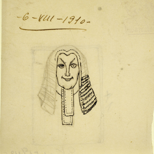 image for: Ismael Smith - Cap de jurista - 1910